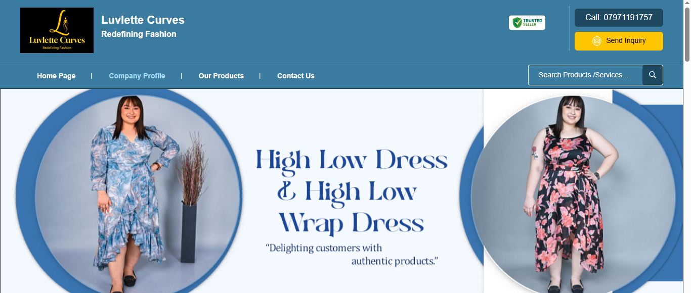 Luvlette Curves E-Commerce Website